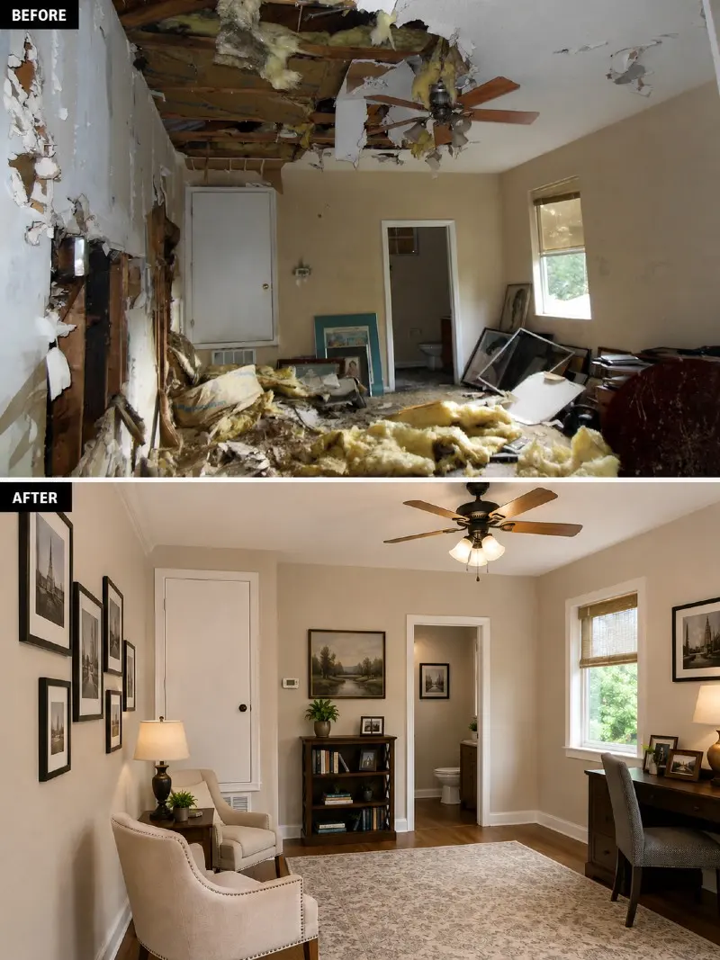 Before and after: home office